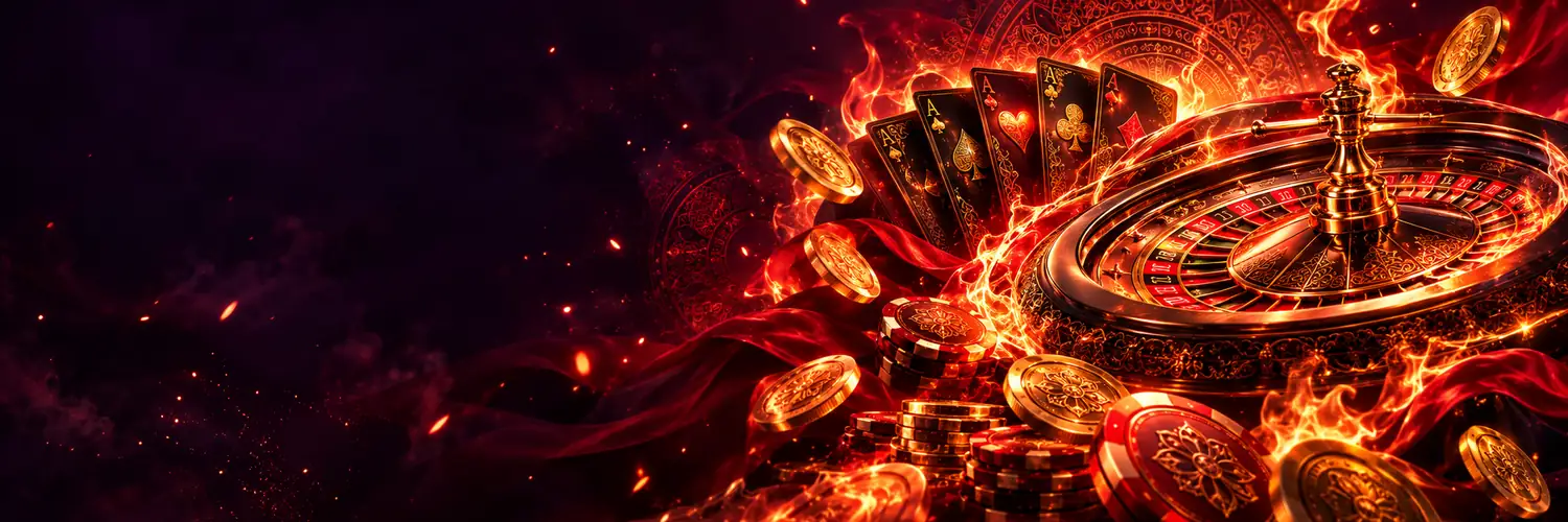 Fireball értékelés – kártyák és zsetonok lángokban, illusztráció