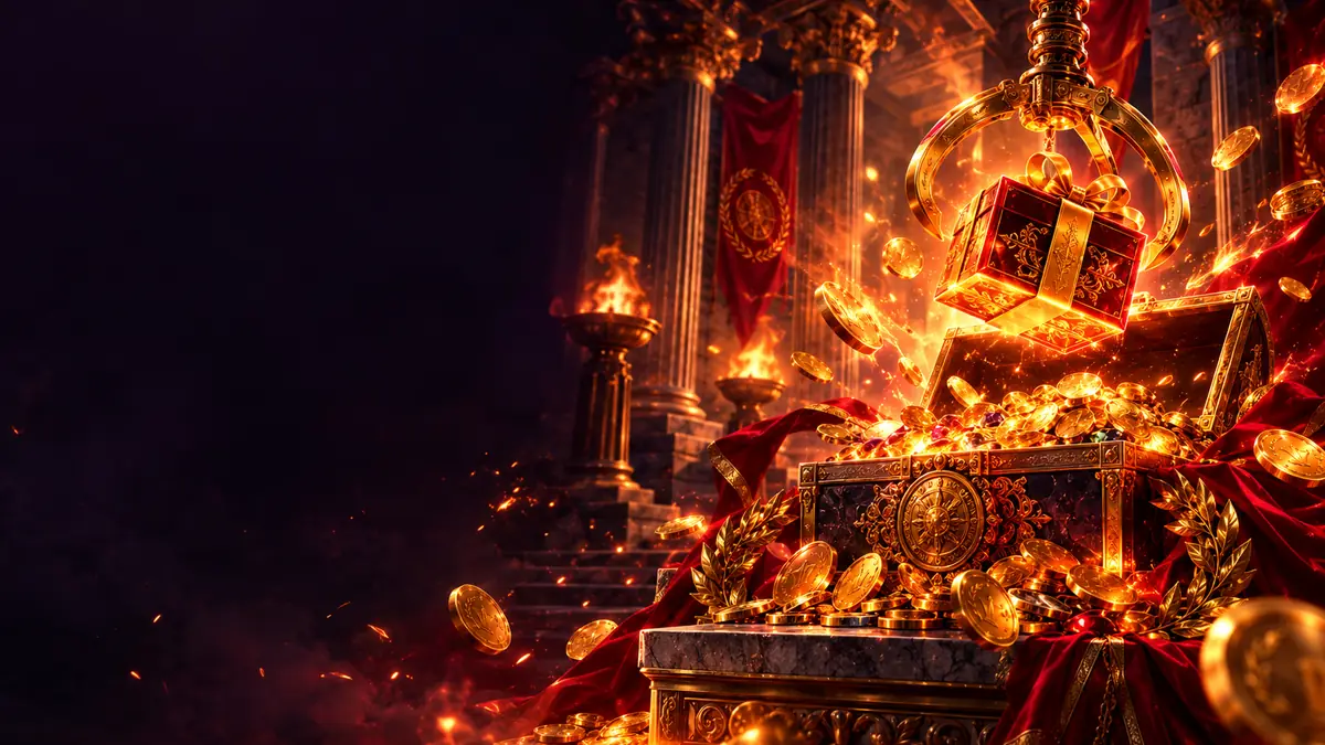 Fireball jutalmak – ajándék és kincsesláda, illusztráció