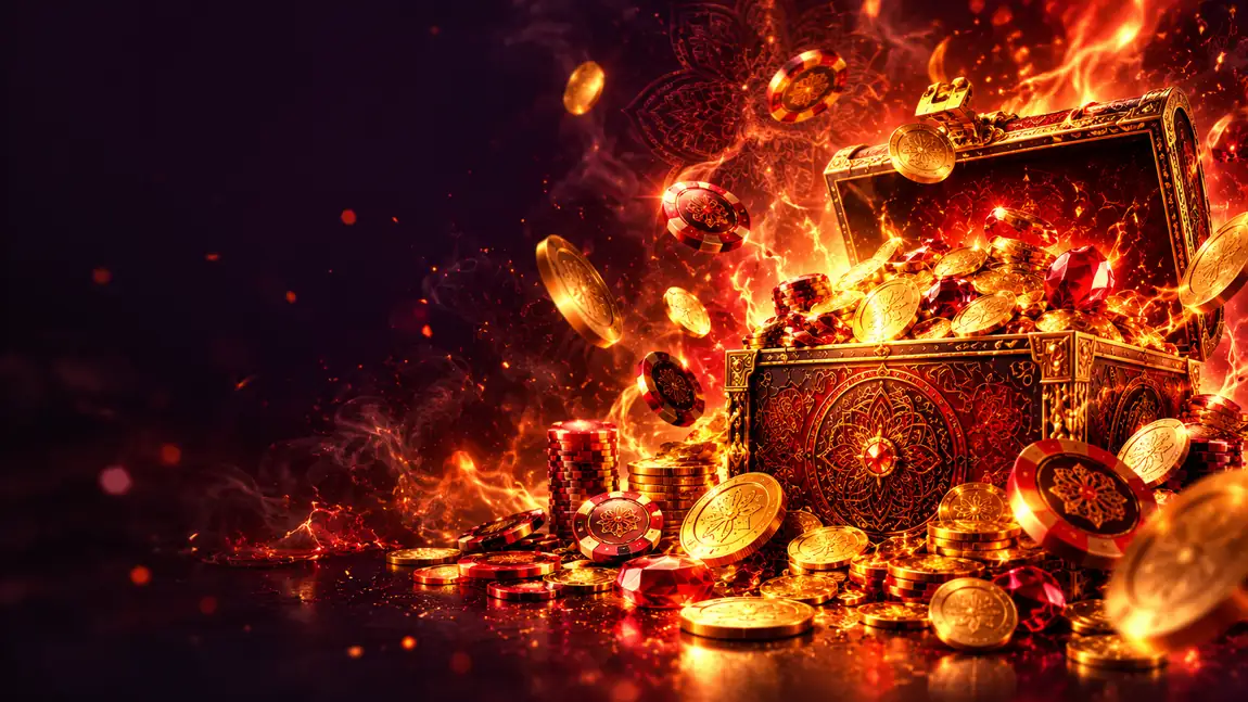 Fireball értékelés – kincsesláda érmékkel, illusztráció